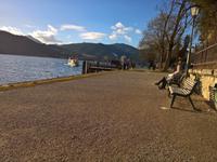 Sonne über dem Tegernsee.