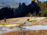 Start für Paraglider von der Kampenwand.