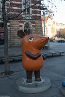 Neujahr 2017 - Spaziergang durch die Erfurter Altstadt - Anger - Maus & Elefant (Vertreter des Kinderkanals)