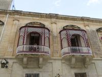 Balkons in den Gassen von Mdina