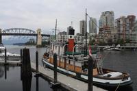 Blick von Granville Island auf Downtown Vancouver