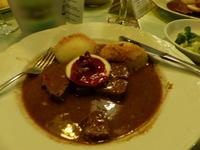 Abendessen im Restaurant Bergfried