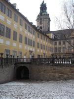 Residenzschloss Heidecksburg in Rudolstadt, stadtseitige Auffahrt zum Schloss