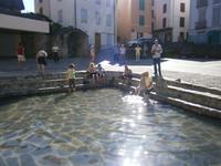 Im Heiligen Wasser in dem auch Karl der Große badete