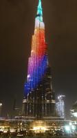 Lichtshow am Burj Kalifa