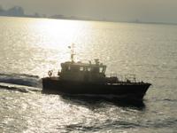 Bahrain der Lotse geht von Bord