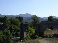 Tag 10 - 6 - Fotostopp Ponte Nuove mit kleinem korsischen Dorf und Genuesenbrücke (2)