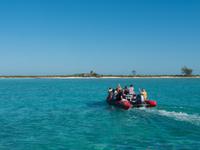 Cayo Rico, Anreise per Zodiac