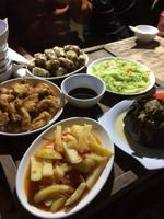 Leckeres Abendessen im Pfahlhaus