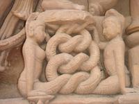 Steinmetzarbeit im Sachia-Mata-Tempel in Osian