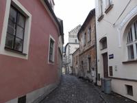 eines der schmalen Taborer Gässchen