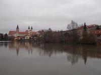 Blick auf Telc vom Stadtsee