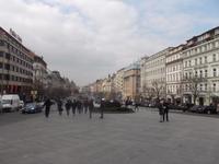 am Wenzelsplatz in Prag