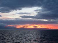 Korsika - Sonnenuntergang beim Auslaufen