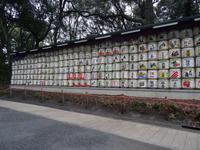 Sake-Fässer am Meiji-Schrein