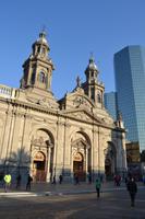 Kathedrale am Hauptplatz in Santiago