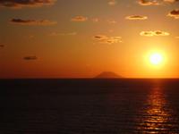 Sonnenuntergang am Stromboli