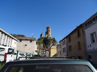 Blick zur Burg des Grafen von Foix