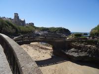 Malerische Strandpromenade in Biarritz