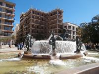 Valencia Fluss Turia als Brunnen