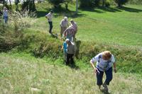 Besteigung der Grabhügel