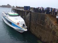 Sark, Abfahrt bei Ebbe