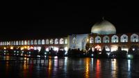 Isfahan, Imam-Platz mit Lotfollah-Moschee am Abend