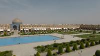 Isfahan, Blick on der Terrasse des Ali Qapu Palastes