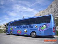 unser Reisebus in den Dolomiten