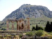 Blick zur Akropolis von Alt- Korinth