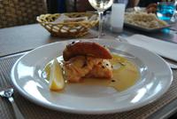 Essen im Restaurant Atlantis - Degenfisch mit Banane und Maracuja-Soße