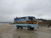 mit dem Amphibienfahrzeug sind wir zum Elizabeth Castle gefahren