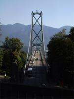 Blick auf die Lion's Gate Bridge