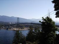 Blick auf die Lion's Gate Bridge