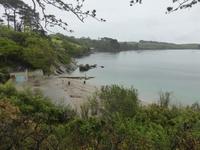 Trebah Garden - Blick zum Strand am Fluss Herford