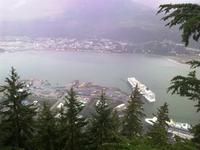 Blick vom Mount Roberts auf Juneau
