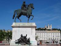 Lyon - Place Bellecour , Denkmal Louis XIV.