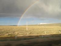 Uns begrüßt gleich ein Regenbogen :-)