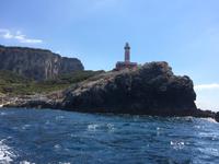 Bootsfahrt um die Insel Capri - Leuchtturm Faro