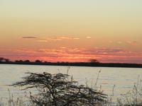 Pirschfahrt in der Sowa Pfanne - Sonnenuntergang