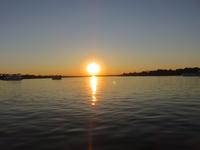 Vic Falls - Bootsfahrt auf dem Sambesi  - Sonnenuntergang