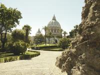 26.05.2017 Blick von den Vatikanischen Gärten auf den Petersdom