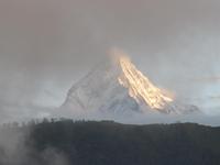 Anapurna Gebirgskette am Morgen