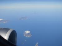  Flug über dem rauchenden Stromboli