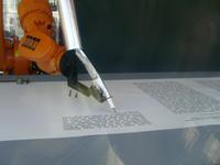 Roboter schreibt Biebel