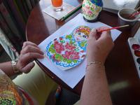 Rußland, MS Anton Chekhov, Matroschka-Malwettbewerb - Siegerbild