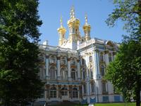 Katharinen-Palast in Puschkin, Blick vom Garten