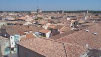 Blick von der Stadtmauer auf Aigues-Mortes 