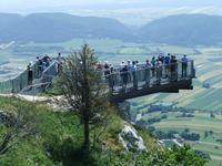 Auf dem Sky-Walk an der Hohen Wand