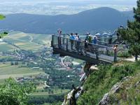 Auf dem Sky-Walk an der Hohen Wand
